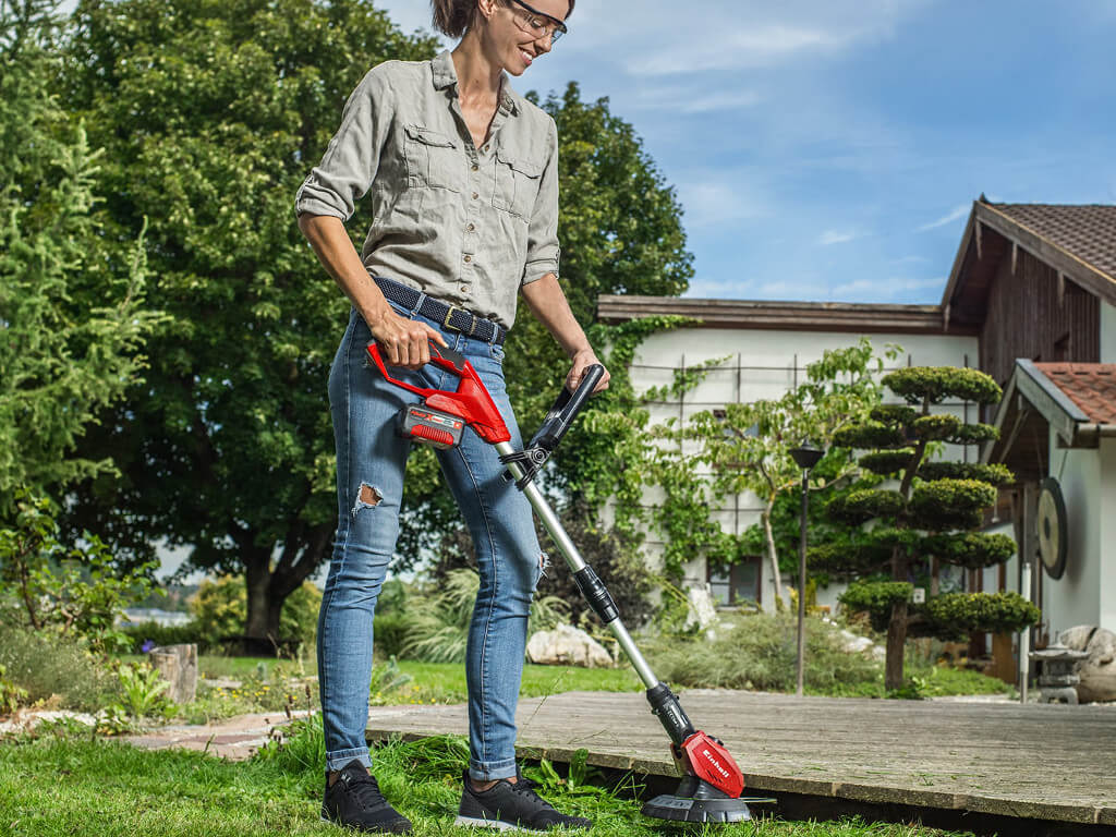 Cordless lawn trimmer: Trimmer line vs. blades – Einhell Blog