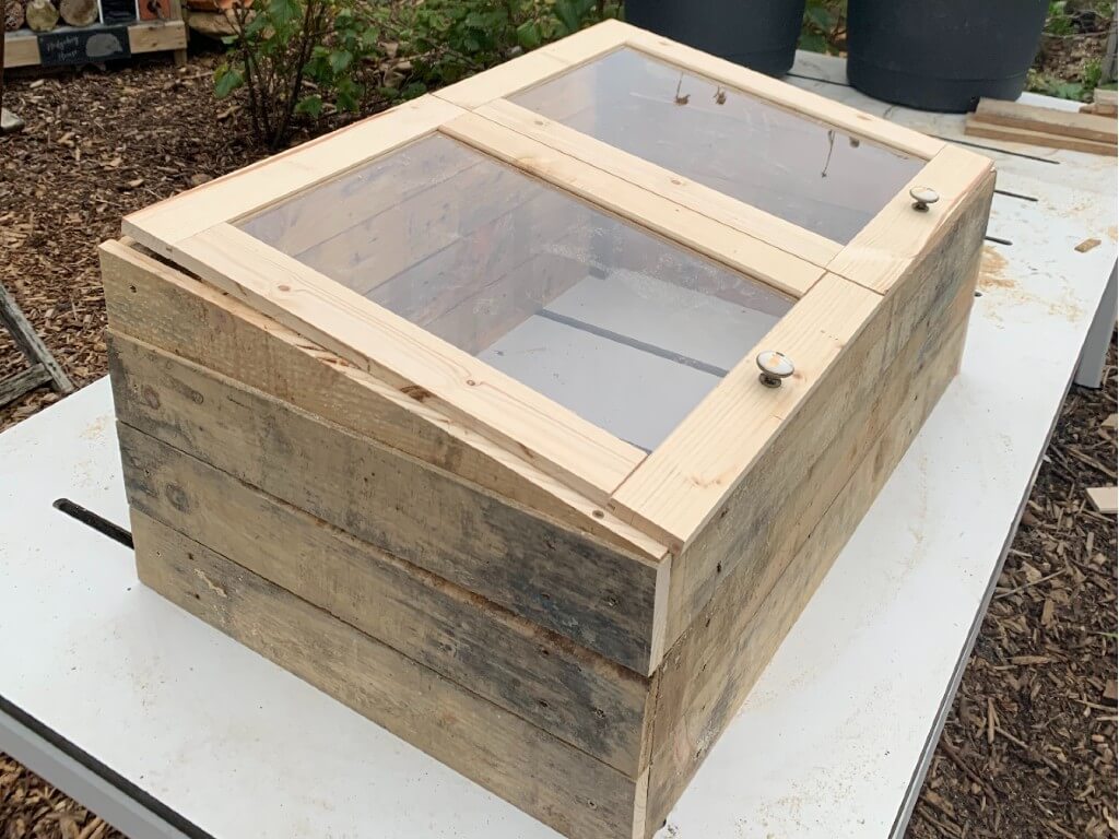End result of the coldframe.