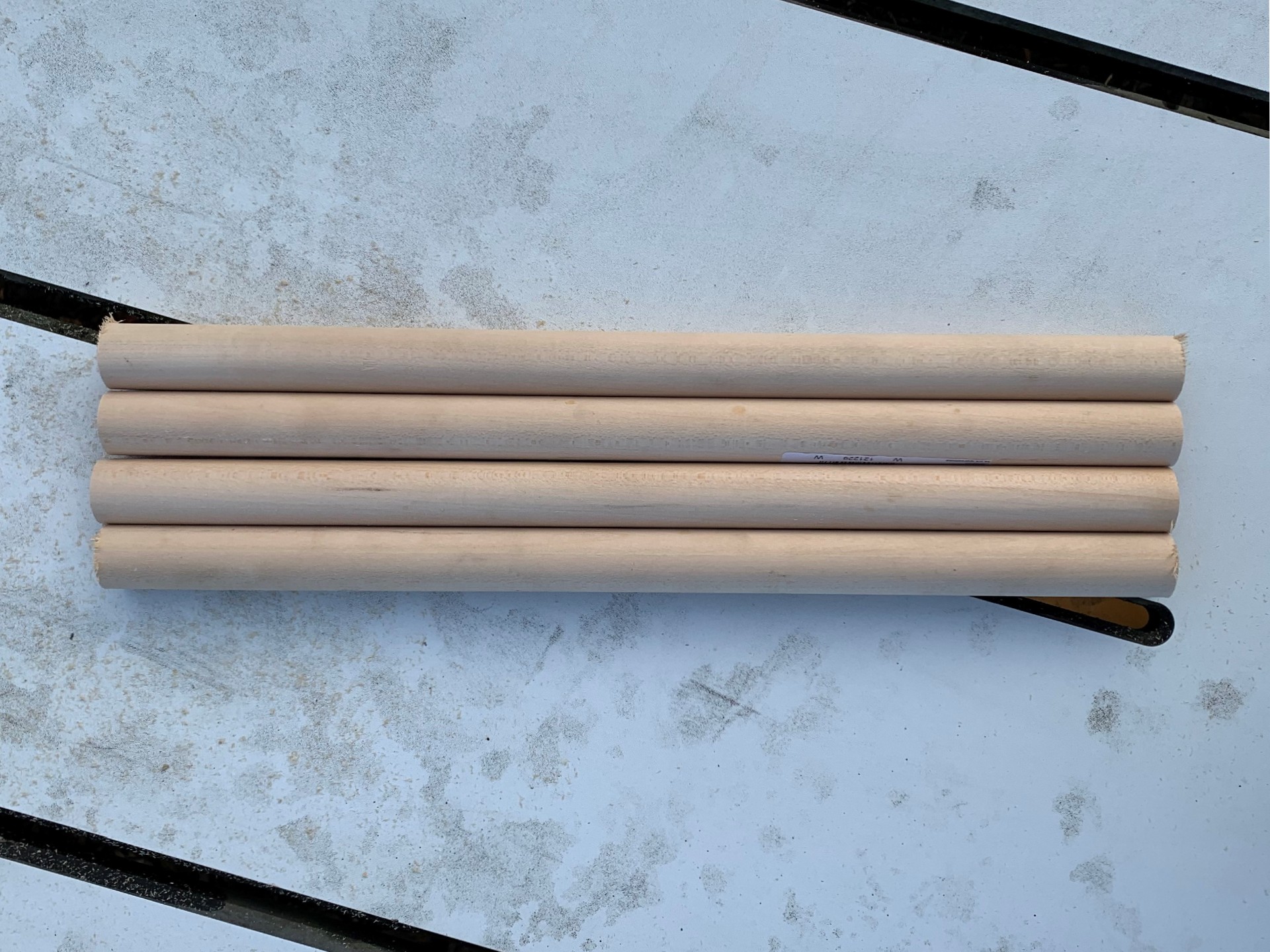 Wood pieces for the wellierack.