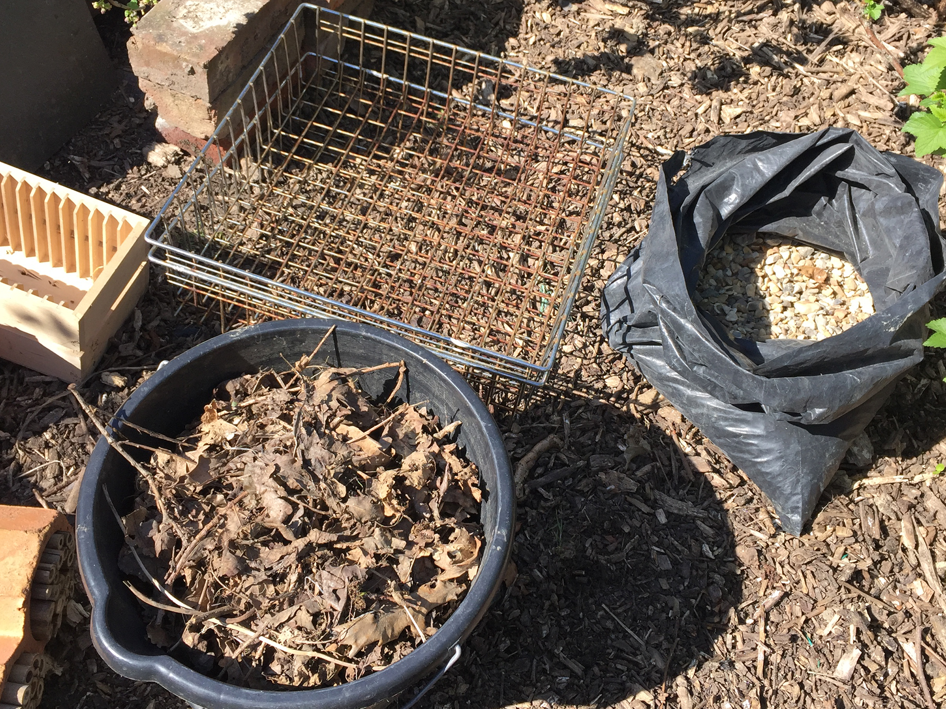 Materials that are used for building the wildlife home. 