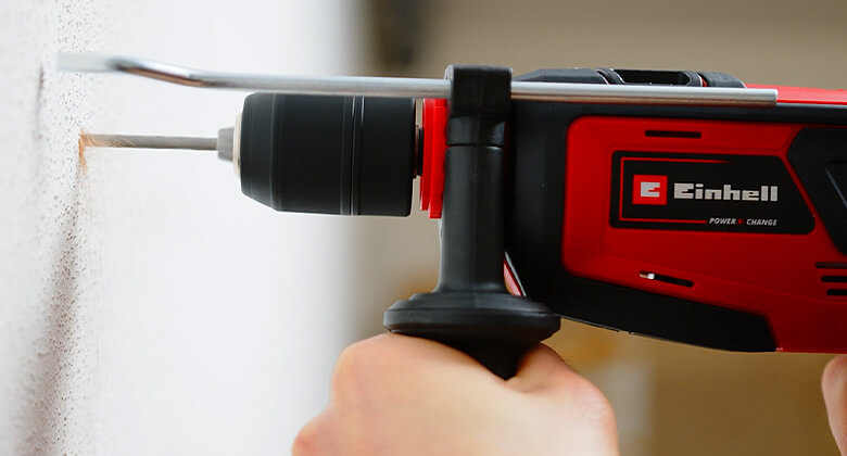 drilling in concrete with a driller