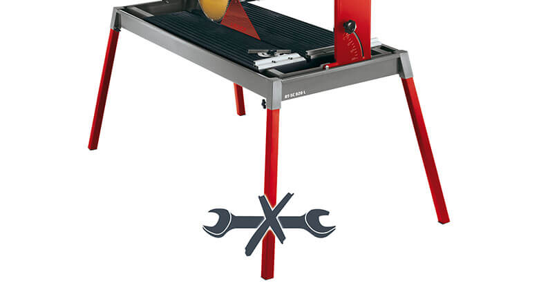 safe stand of a stone cutting machine